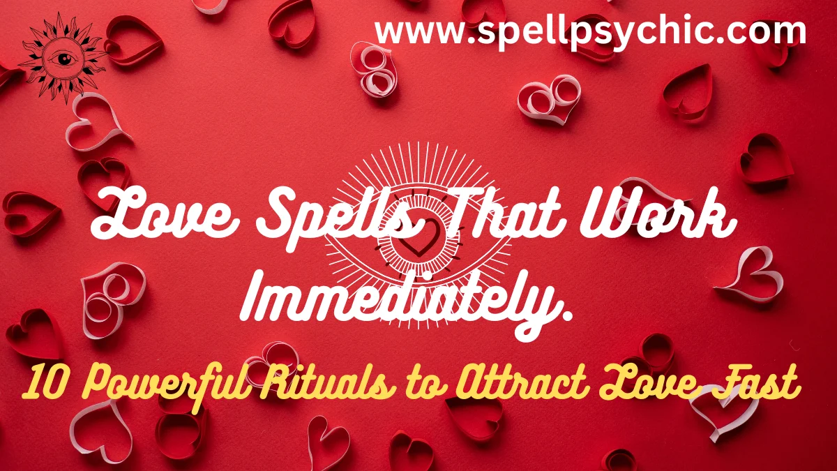Love Spells That Work Immediately, instant love spells, powerful love spells, attract love fast, love manifestation rituals, candle love spells, beginner love spells, bring back love spells, full moon love spell, easy love spells